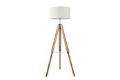 Lampen - EGLO LANTADA VLOER CHROOM/BEIGE - 94324