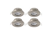 Lampen - EGLO MAZUBY 1 INGEBOUWD. SET Ø85 4X500LM 3000K DEMPER. IP44 GS - 31882