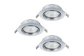 Lampen - EGLO MAZUBY INGEBOUWD. KIP SET Ø87 GU10 3X345LM CHROOM - 31922
