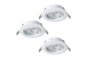 Lampen - EGLO MAZUBY INGEBOUWD. KIP SET Ø87 GU10 3X345LM WIT - 31923