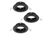 Lampen - EGLO AGULO 1 INGEBOUWD. SET Ø85 3XGU10 ZWART - 75787