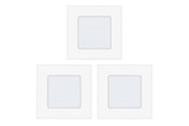 Lampen - EGLO FUEVA 1 INGEBOUWD. SET 3X2,7W 3X300LM 85X85 WIT - 94733