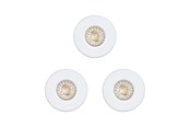 Lampen - EGLO IGOA INGEBOUWD. SET IP44/IP20 3X3,3W Ø85 WIT - 94977