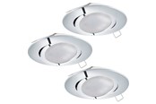 Lampen - EGLO TEDO INGEBOUWD. SET Ø80 KIP GU10 3X5W 400LM CHROOM - 95362