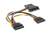Voedingskabel (intern) - InLine - power splitter - SATA power to SATA power - 15 cm - 29681