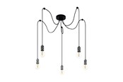 Lampen - EGLO COULSDON CLUSTER 3XE27 ZWART/WIT - 43314