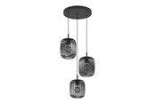 Lampen - EGLO ROMAZZINA CLUSTER 3XE27 ZWART - 900686