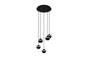 Lampen - EGLO PERPIGO CLUSTER GU10 5X400LM ZWART - 98683