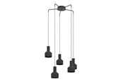 Lampen - EGLO CASIBARE CLUSTER 5XE27 Ø150 ZWART - 99553