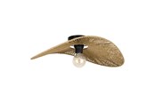 Lampen - EGLO SIRUELA PLAFONDLAMP E27 ZWART/NATUREL FSC - 31961