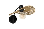 Lampen - EGLO SIRUELA WALL E27 ZWART/NATUREL FSC - 31964