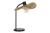 Lampen - EGLO SIRUELA TAFEL H465 E27 ZWART/NATUUR FSC - 31965