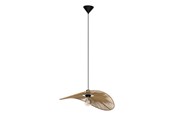 Lampen - EGLO SIRUELA HANGLAMP 560X400 E27 ZWART/NATUUR FSC - 31991