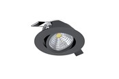 Lampen - EGLO SALICETO INGEBOUWD. KIP Ø88 450LM 4000K DAMPPB. ZWART - 33997
