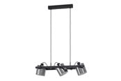 Lampen - EGLO HORNWOOD 2 LANGE TAFEL 3L ZWART/ZWART TRANSP. Keurmerk - 43606