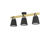 Lampen - EGLO BOYLE PLAFONDLAMP 3XE27 ZWART/EG FSC - 43635