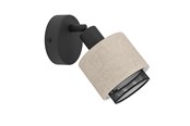 Lampen - EGLO ROSLEY SPOT E14 ZWART/LINNEN - 43656