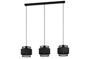 Lampen - EGLO BAZELY LANGE TAFEL 3XE27 990 ZWART/WIT - 43669