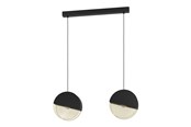 Lampen - EGLO MUMBLES HANGER 2XE27 L860 ZWART/GOUD - 43812