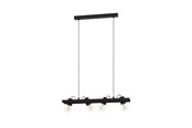 Lampen - EGLO PLIMSOLL HANGLAMP 4XE27 L770 ZWART FSC - 43848