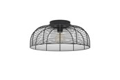 Lampen - EGLO RINROE PLAFONDLAMP Ø450 E27 ZWART - 43896
