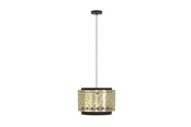 Lampen - EGLO SANBACH HANGLAMP Ø420 E27 ZWART/MESSING - 43981