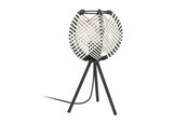 Lampen - EGLO WAVERTON TAFEL H400 E27 ZWART/HOUT/WIT - 44008