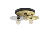 Lampen - EGLO LINTMILL PLAFONDLAMP Ø530 E27 ZWART/BM/LICHTGRIJS - 44027