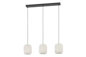 Lampen - EGLO BELGRAVE LANGE TAFEL L880 3XE27 ZWART/WIT FSC - 44102