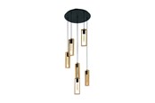 Lampen - EGLO LITTLETON CLUSTER 6L NATUREL - 49549
