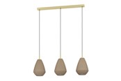 Lampen - EGLO CAPRAROLA LANGE TAFEL 3L BM/ZAND - 900813