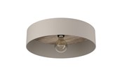 Lampen - EGLO DUAIA PLAFOND Ø420 TAUPE/NATUURLIJKE OPTIEK/BM - 900838