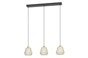 Lampen - EGLO CIUDADELA LANGE TAFEL 3L E27 ZWART/BM - 900897