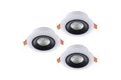 Lampen - EGLO CALONGAGE INGEBOUWD. SET Ø98 3X520LM+RGB RAND FJ. BETJ. ZWART & WIT - 901118