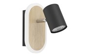 Lampen - EGLO RIMBOCCHI SPOT L180 7W 850LM HOUT/ZWART - 901631