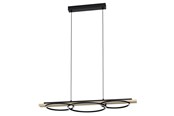 Lampen - EGLO BOYAL LANGE TAFEL ZWART/NATUUR FSC - 901714