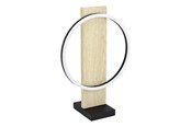 Lampen - EGLO BOYAL TAFEL 12W 1700LM ZWART/EIKEN FSC - 901718