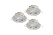 Lampen - EGLO FAVAZZINA INGEBOUWD. KIP Ø88 GU10 3X4.9W 3X400LM IP44 GS - 901761