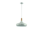 Lampen - EGLO SABINAR HANGER E27 Ø400 ZILVER - 96986