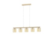 Lampen - EGLO CASTRALVO LANGE TAFEL E27 5L GS/HOUT/AMBER - 98592