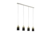 Lampen - EGLO AZBARREN LANGE TAFEL 4XE27 L1195 GRIJS - 39752