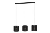 Lampen - EGLO MANBY LANGE TAFEL 3L E27 ZWART - 43796