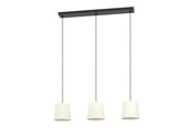 Lampen - EGLO FEBRES LANGE TAFEL 3XE27 ZWART/WIT - 901263