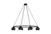 Lampen - EGLO CANTALLOPS LANGE TAFEL E14 6L 520X1150 ZWART - 98456