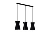 Lampen - EGLO VALECROSIA LANGE TAFEL E27 3L ZWART/WIT - 99083