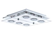 Lampen - EGLO CABO PLAFONDLAMP 6X3W CHROOM/WIT - 30932