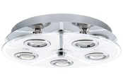 Lampen - EGLO CABO PLAFONDLAMP 5X3W CHROOM/WIT - 30933