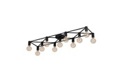 Lampen - EGLO SPEKE PLAFONDLAMP 11L E27 ZWART - 43722