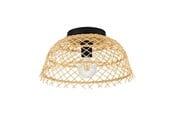 Lampen - EGLO AUSNBY PLAFONDLAMP E27 Ø370 NATUUR - 43831