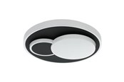 Lampen - EGLO LEPRESO PLAFONDLAMP 2300LM Ø380 ZWART/WIT - 75665